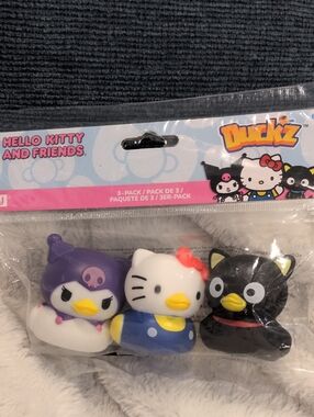 Hello Kitty Duckz 3-Pack - White, Purple, Black